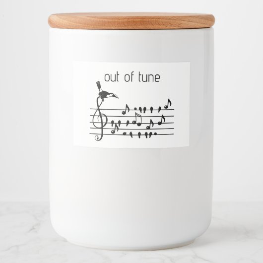 Außerhalb von Tune, Toucan verbinden Singvögel Lebensmitteletikett (Vorderseite)