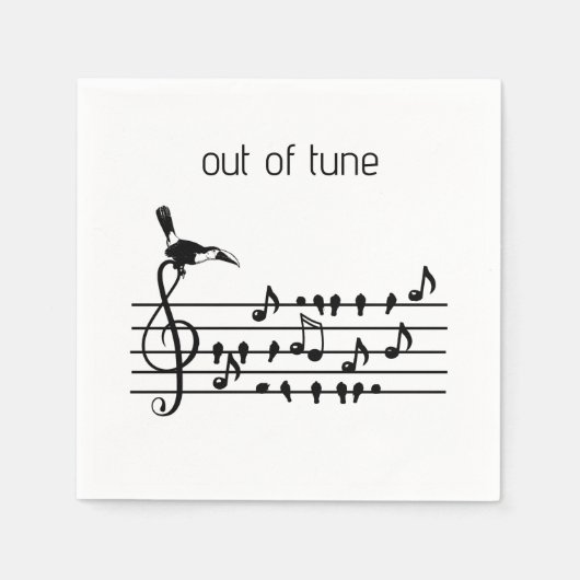 Außerhalb von Tune, Toucan verbinden Singvögel Serviette (Vorderseite)