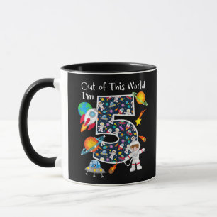 Außerirdisch Ich bin 5 Weltraum 5 Jahre alt 5. Kla Tasse