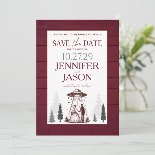 Außerirdisch Save The Date (Stehend Vorderseite)
