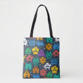 Außerirdische 8bit tasche (Vorderseite)
