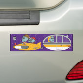Außerirdische auf Ferien Autoaufkleber (Auf Auto)
