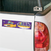 Außerirdische auf Ferien Autoaufkleber (Auf Lkw)
