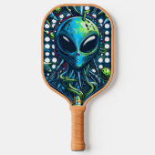 Außerirdische Begegnung zwischen einem Obj-Array Pickleball Schläger (Vorderseite)