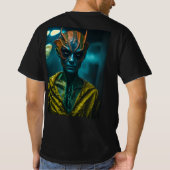 Außerirdische Camouflage: Halloween in Human Di T-Shirt (Rückseite)