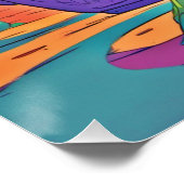 Außerirdische Coolness entfesselt Poster (Ecke)