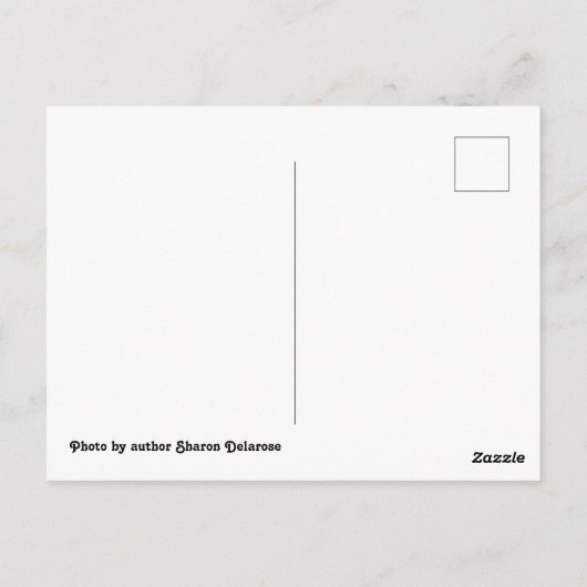 Außerirdische, die von einem UFO herabstrahlend Postkarte (Rückseite)