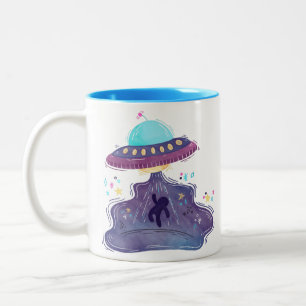 Außerirdische Entführung Zweifarbige Tasse