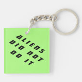 Außerirdische errichtete nicht Pyramiden Schlüsselanhänger (Rückseite)