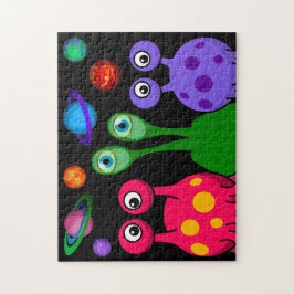 Außerirdische im Weltraum Puzzle