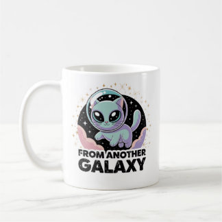 Außerirdische Katze Kosmisches Design Weltraum-Kit Kaffeetasse