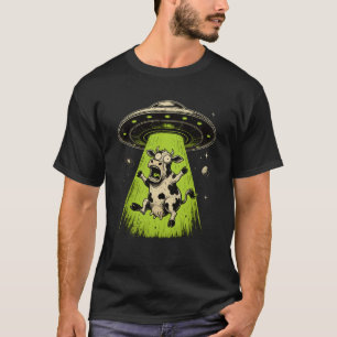 Außerirdische Kuh Entführung Weirdcore Surreal T-Shirt