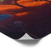 Außerirdische Landschaft Poster (Ecke)