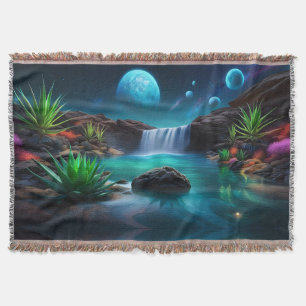 Außerirdische Landschaft Wasserfall Monde Decke