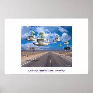 Außerirdische Landstraße Poster