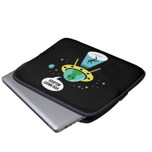 Außerirdische Laptopschutzhülle (Vorne Knopf)