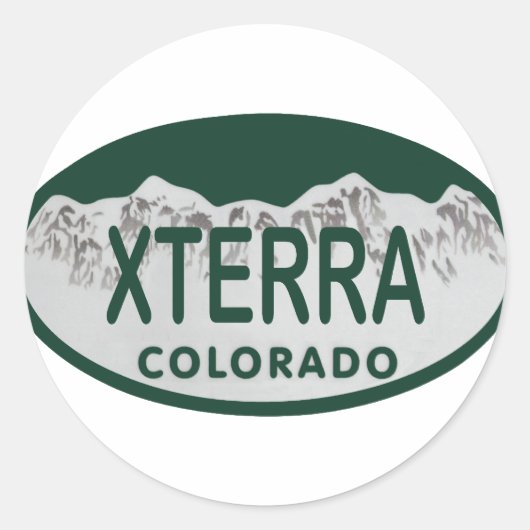 Außerirdische Lizenz Runder Aufkleber (Vorderseite)