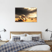 Außerirdische Relikte in der Wüste Leinwanddruck (Insitu (Schlafzimmer))