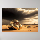 Außerirdische Relikte in der Wüste Poster (Vorne)