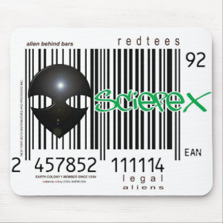 Außerirdische-Stationsbarcode Mousepad