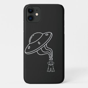 Außerirdische UFO entführt einen Hundewelpen  Case-Mate iPhone Hülle
