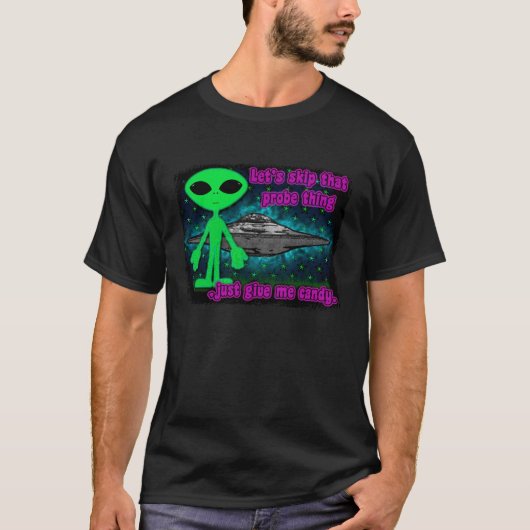 Außerirdische und UFOs T-Shirt (Vorderseite)