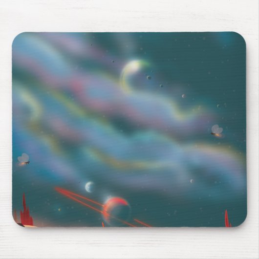 Außerirdische Weltlandschaft Mousepad (Vorne)