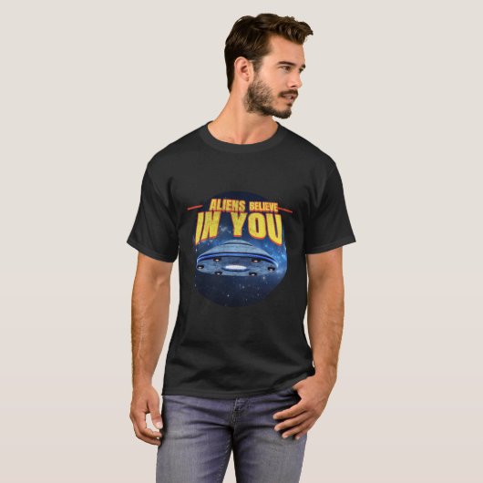 Außerirdischen Alien Ufo T-Shirt (Vorne ganz)
