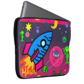 Außerirdischen Astronaut Laptopschutzhülle (Vorne Rechts)