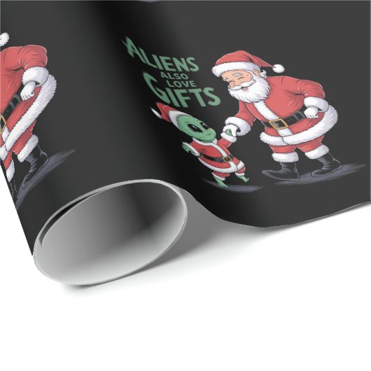 Außerirdischen auch Liebe gibt einen lustigen Eins Geschenkpapier (Rolleneckpunkt)