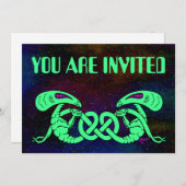 Außerirdischen (Außerirdischen und keltischer Knot Einladung (Vorne/Hinten)