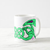 Außerirdischen (Außerirdischen und keltischer Knot Kaffeetasse (VorderseiteRechts)