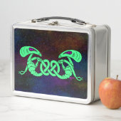 Außerirdischen (Außerirdischen und keltischer Knot Metall Brotdose (Beispiel)