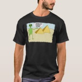 Außerirdischen bauen Pyramiden T-Shirt (Vorderseite)