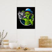 Außerirdischen Boombox-Party Poster (Küche)