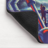 Außerirdischen der Vintagen Science Fiction spring Mousepad (Ecke)