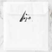 Außerirdischen Dreieckiger Aufkleber (Tasche)