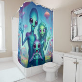 Außerirdischen Duschvorhang (Beispiel)