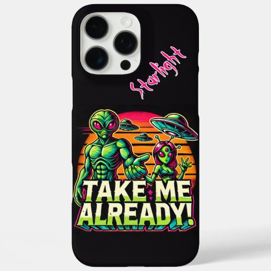 Außerirdischen erwarten in Cosmic Design! Case-Mate iPhone Hülle (Rückseite)