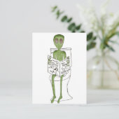 Außerirdischen exponiert postkarte (Stehend Vorderseite)