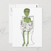 Außerirdischen exponiert postkarte (Vorne/Hinten)