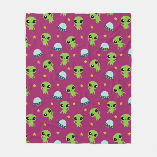 Außerirdischen Fleece Blanket (Vorderseite)
