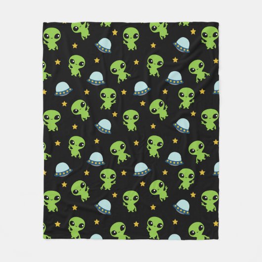 Außerirdischen Fleece Blanket (Vorderseite)