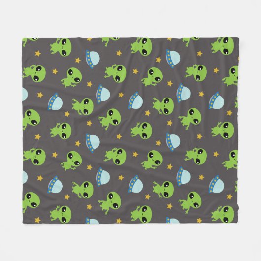 Außerirdischen Fleece Blanket (Vorderseite (Horizontal))