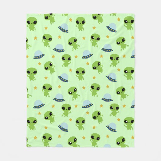 Außerirdischen Fleece Blanket (Vorderseite)