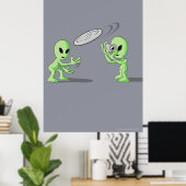 Außerirdischen Frisbee UFO Hoax Poster (Heimbüro)