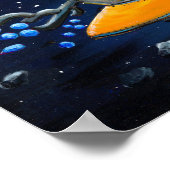 Außerirdischen | Funny Outer Space Kinderzimmer Poster (Ecke)