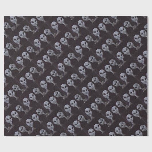 Außerirdischen Geschenkpapier (Flach)