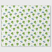 Außerirdischen Geschenkpapier (Flach)