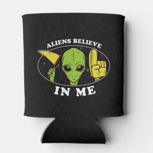 Außerirdischen glauben an mich dosenkühler (Rückseite)